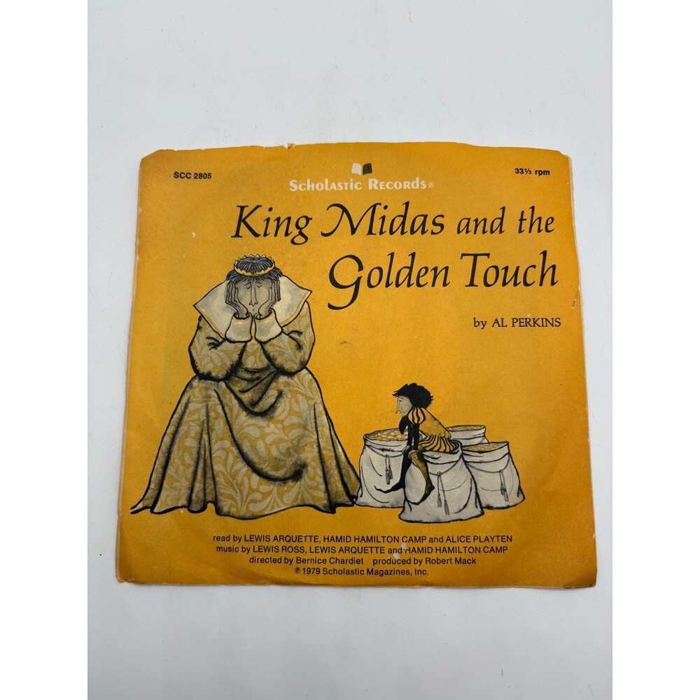 Vintage Scholastic Records King Midas and the Golden Touch Vinyl Record